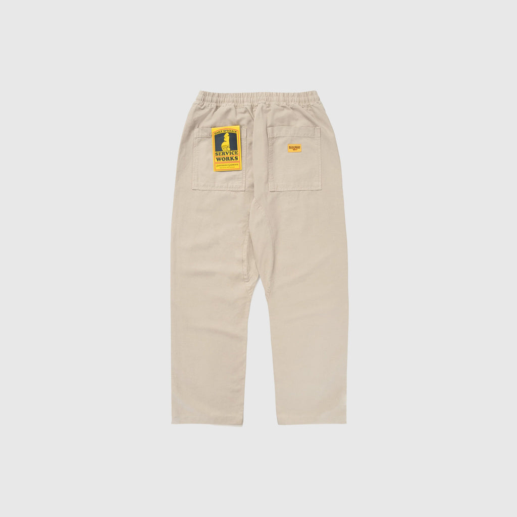 Service Works Canvas Chef Pants - Stone - Back