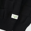 Service Works Check Knit Crewneck - Black - Front Close Up