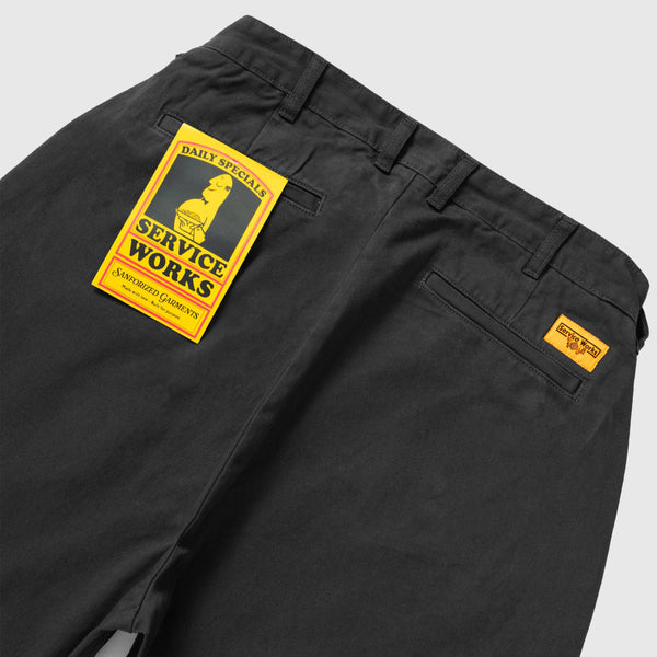Service Works Drill Part Timer Pant - Black - Back