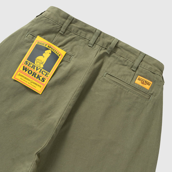Service Works Drill Part Timer Pant - Olive - Back