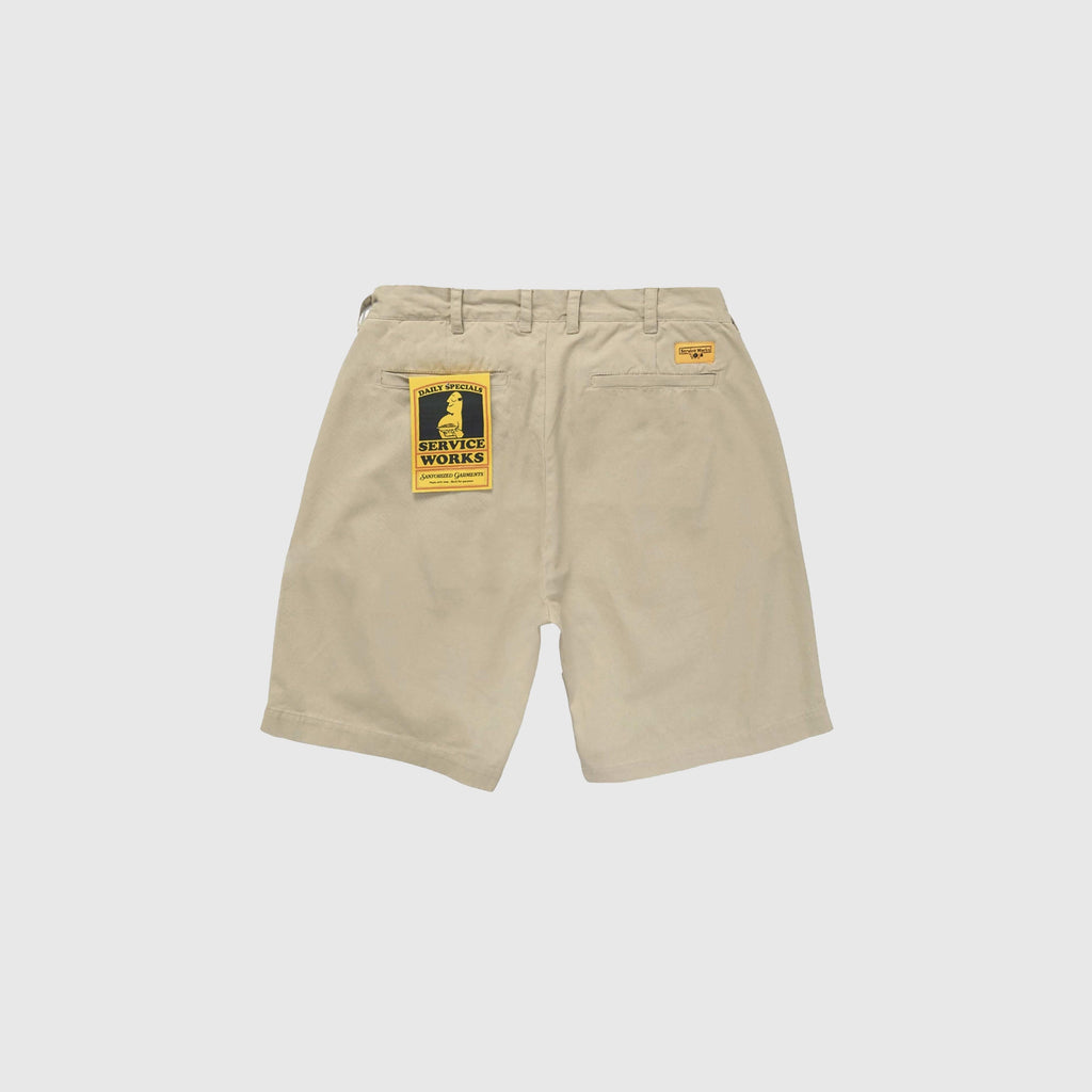 Service Works Drill Part Timer Short - Khaki - Back