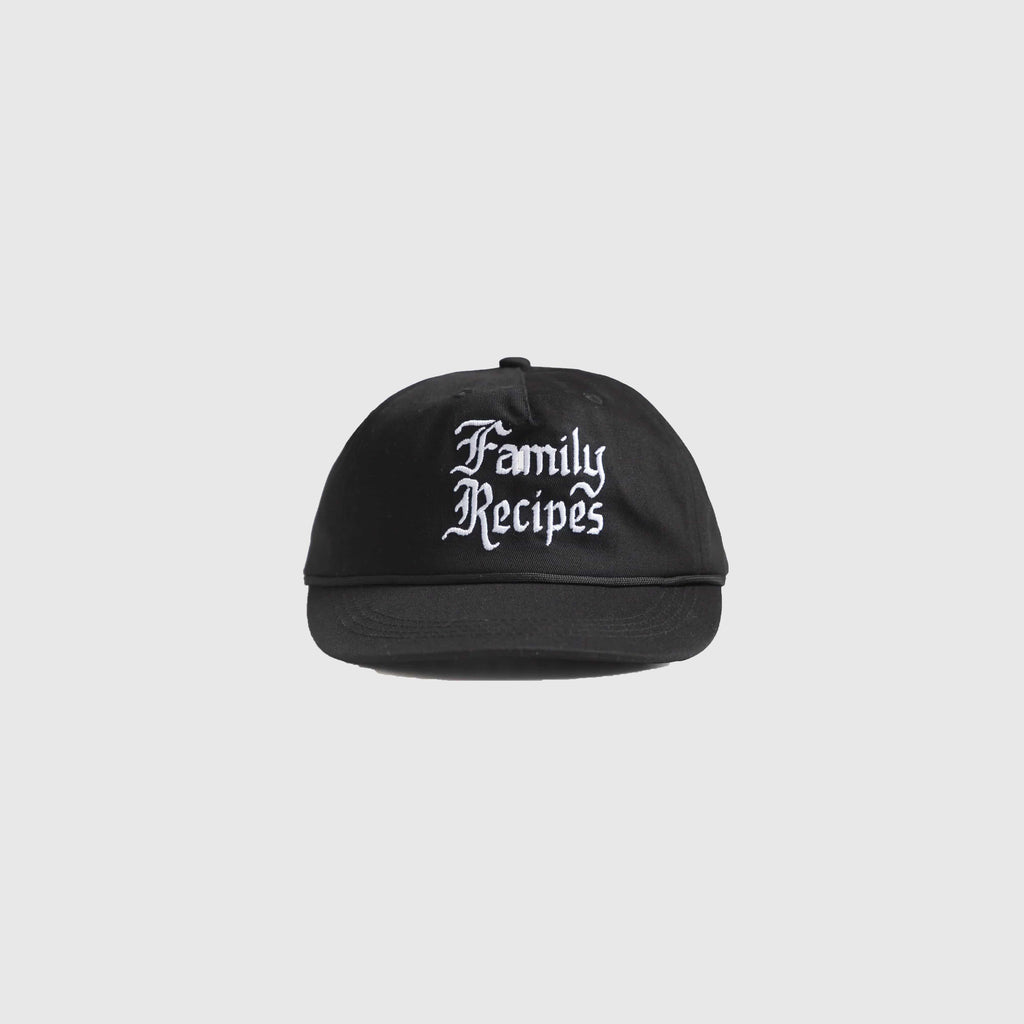 Service Works Family Recipes Cap - Black - Front
