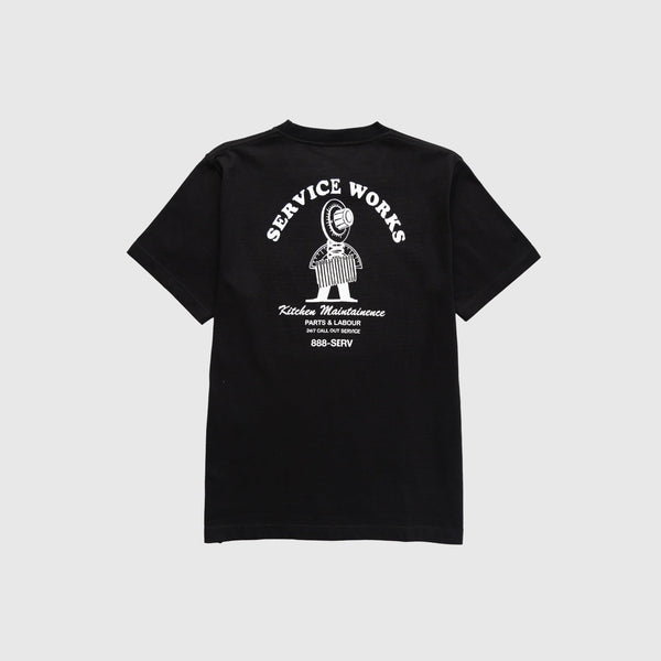 Service Works Maintenance Tee - Black - Back