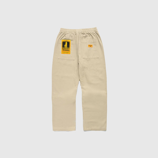 Service Works Canvas Chef Pants - Pale Khaki - Back