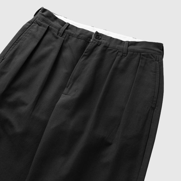 Service Works Canvas Part Timer Pant - Black - Front Close Up