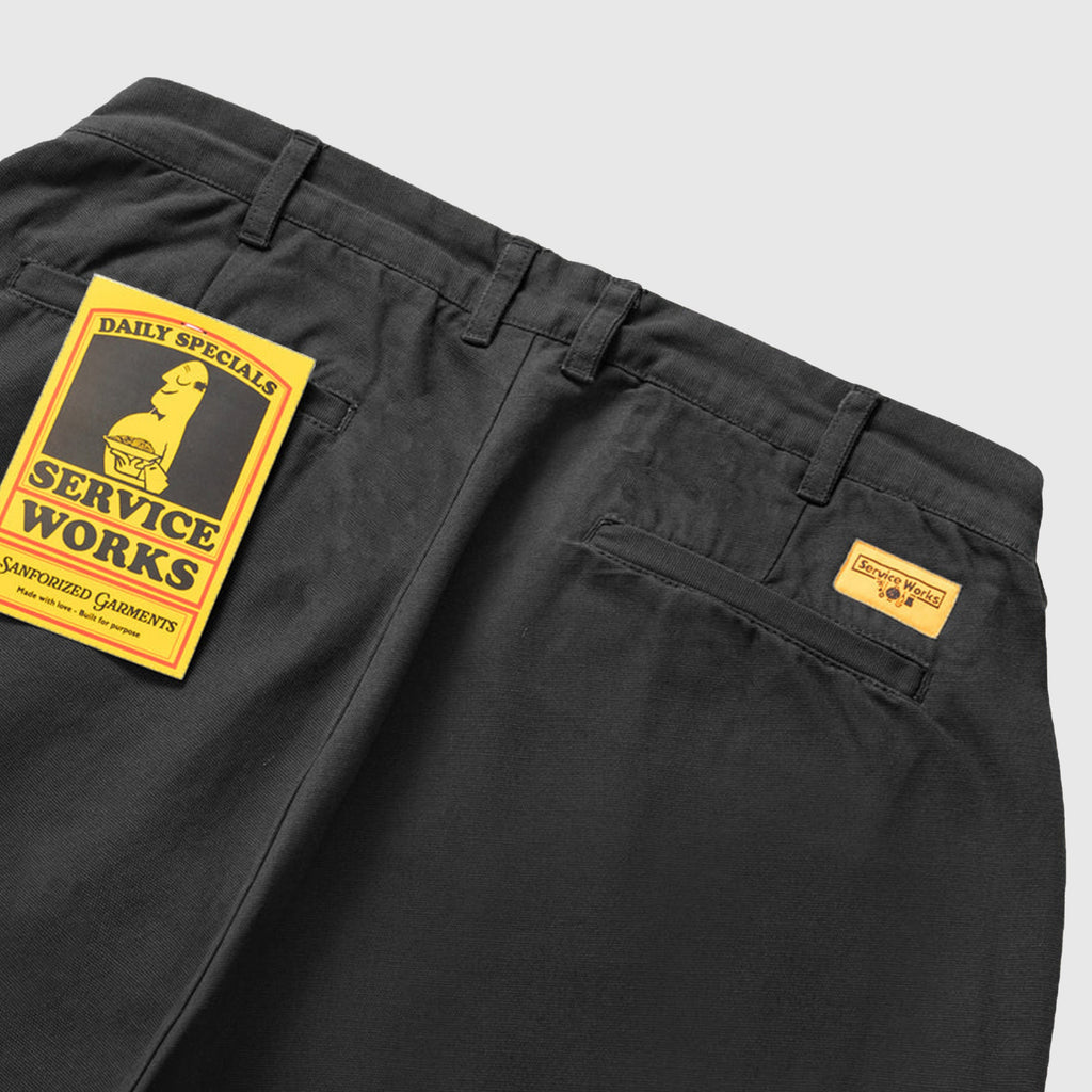 Service Works Canvas Part Timer Pant - Black - Back