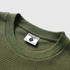 Service Works Waffle Pocket Tee - Olive - Front Close Up