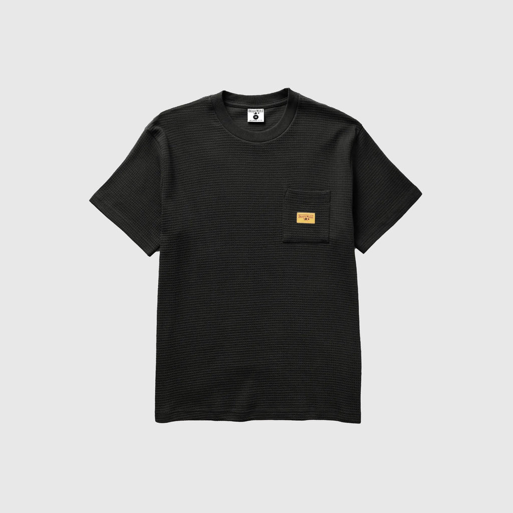 Service Works Waffle Pocket Tee - Black - Front