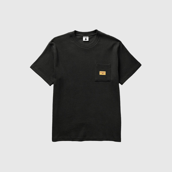 Service Works Waffle Pocket Tee - Black - Front