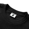 Service Works Waffle Pocket Tee - Black - Front Close Up