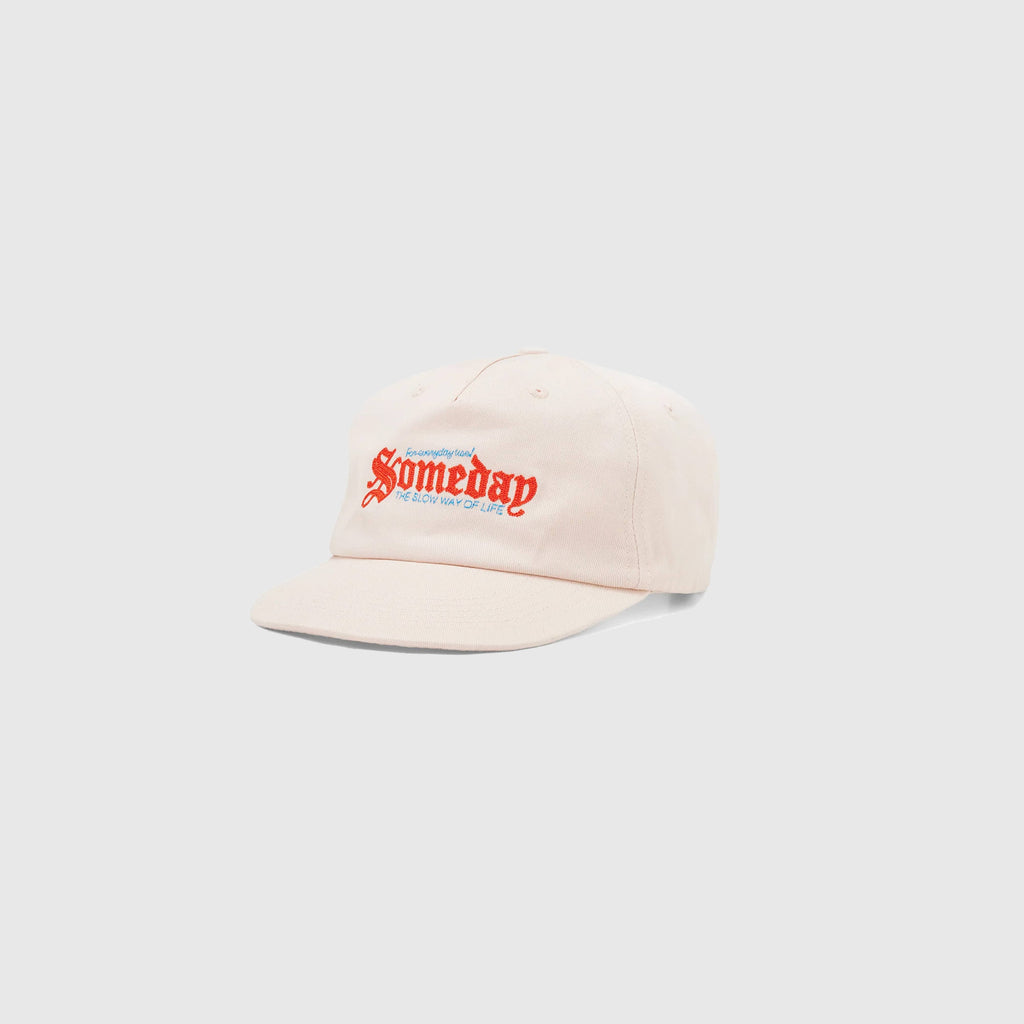 Someday “Slow Way” Ballcap - Coconut Cream - Front