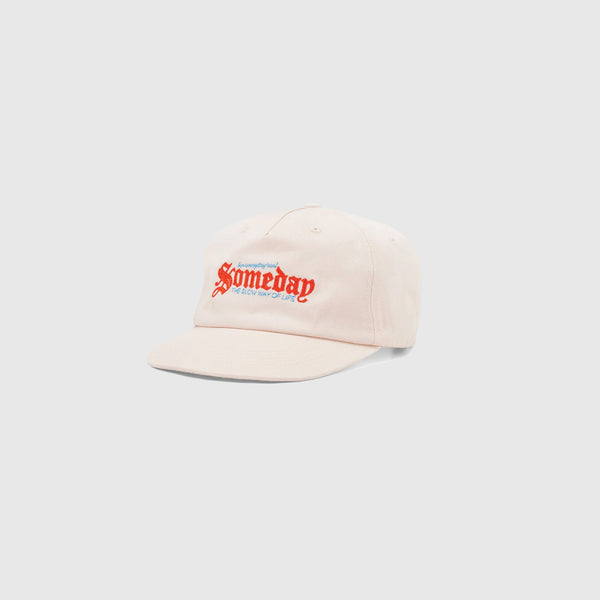 Someday “Slow Way” Ballcap - Coconut Cream - Front