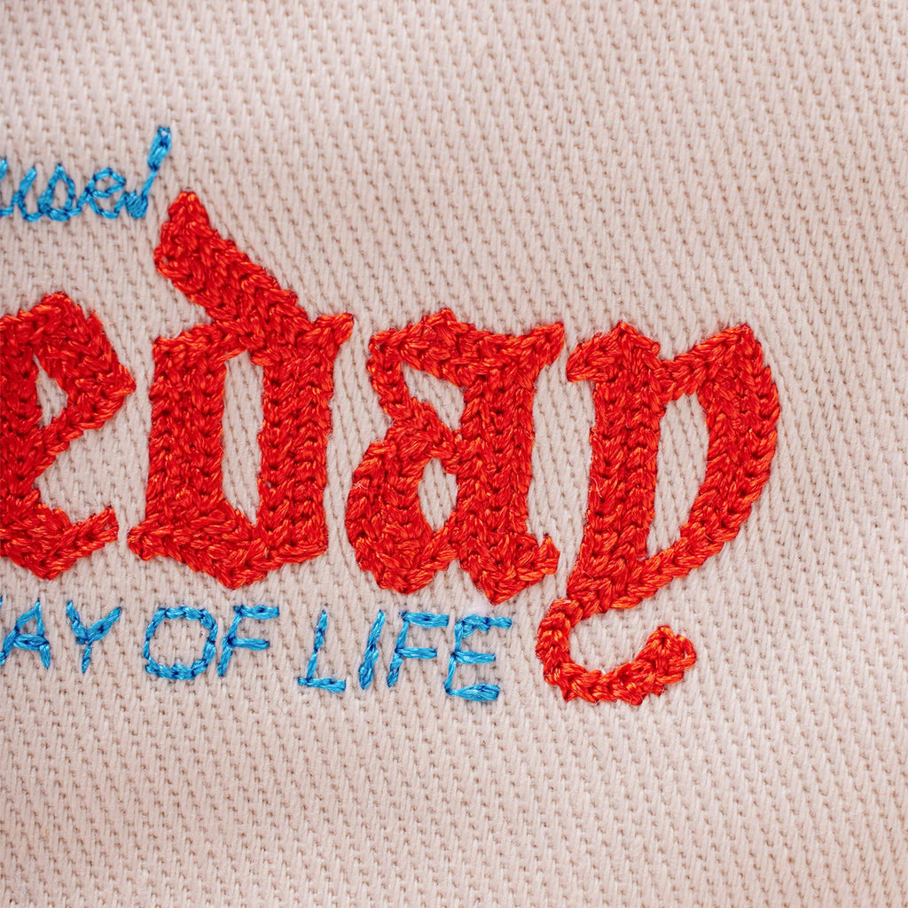 Someday “Slow Way” Ballcap - Coconut Cream - Front Close Up