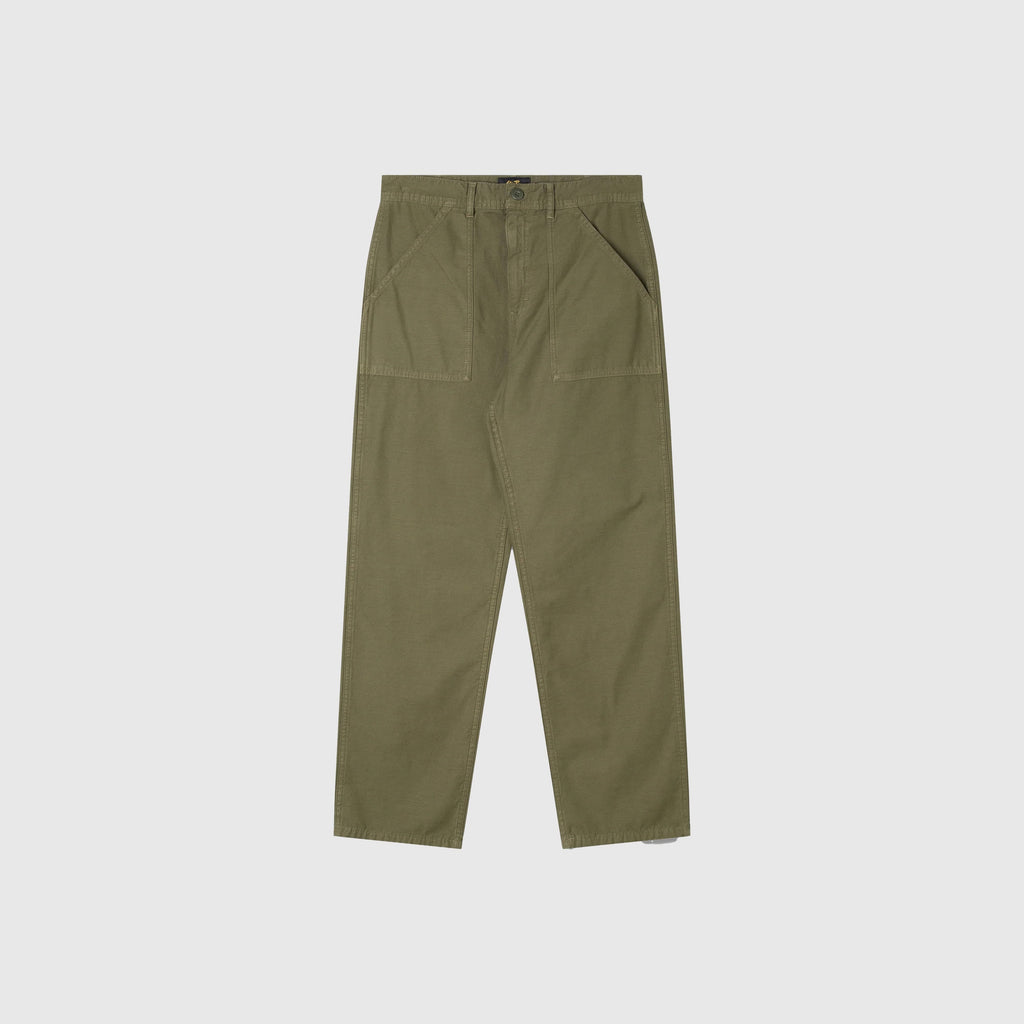 Stan Ray Fat Pant - Olive Sateen - Front