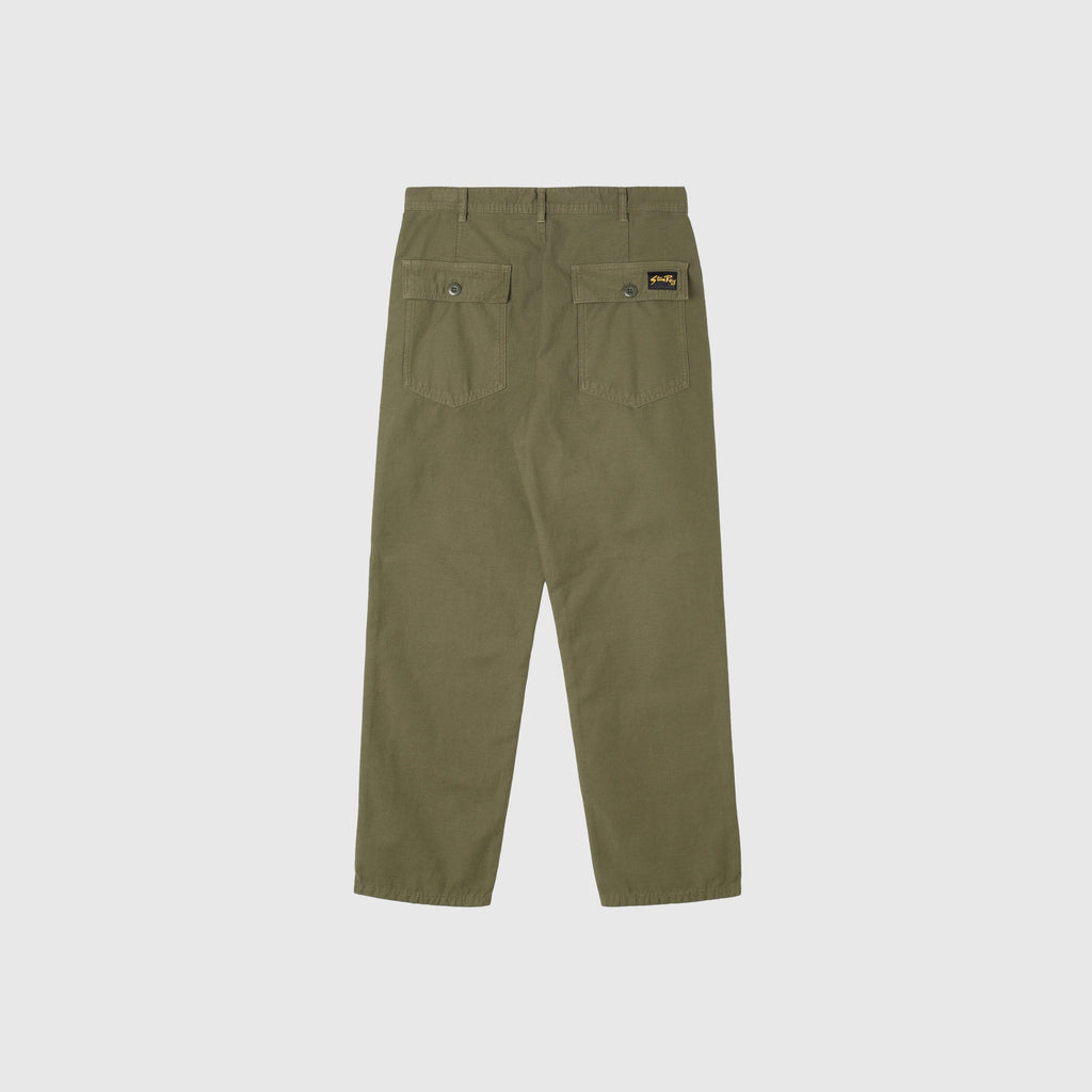 Stan Ray Fat Pant - Olive Sateen - Back