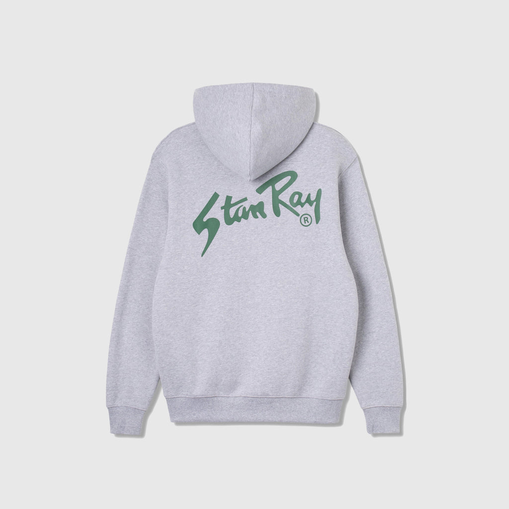 Stan Ray Stan OG Hood - Grey Marl / Green - Back