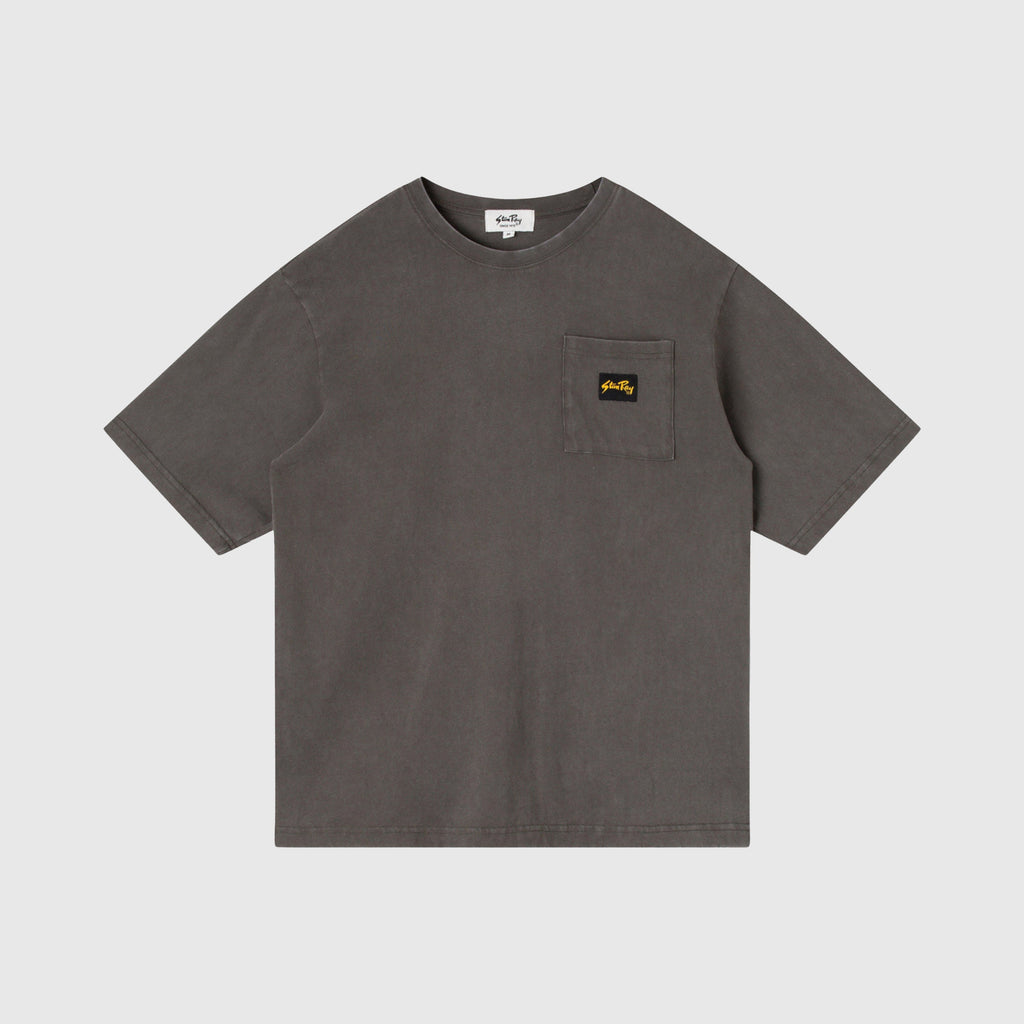 Stan Ray Patch Pocket Tee - Washed Black - Front