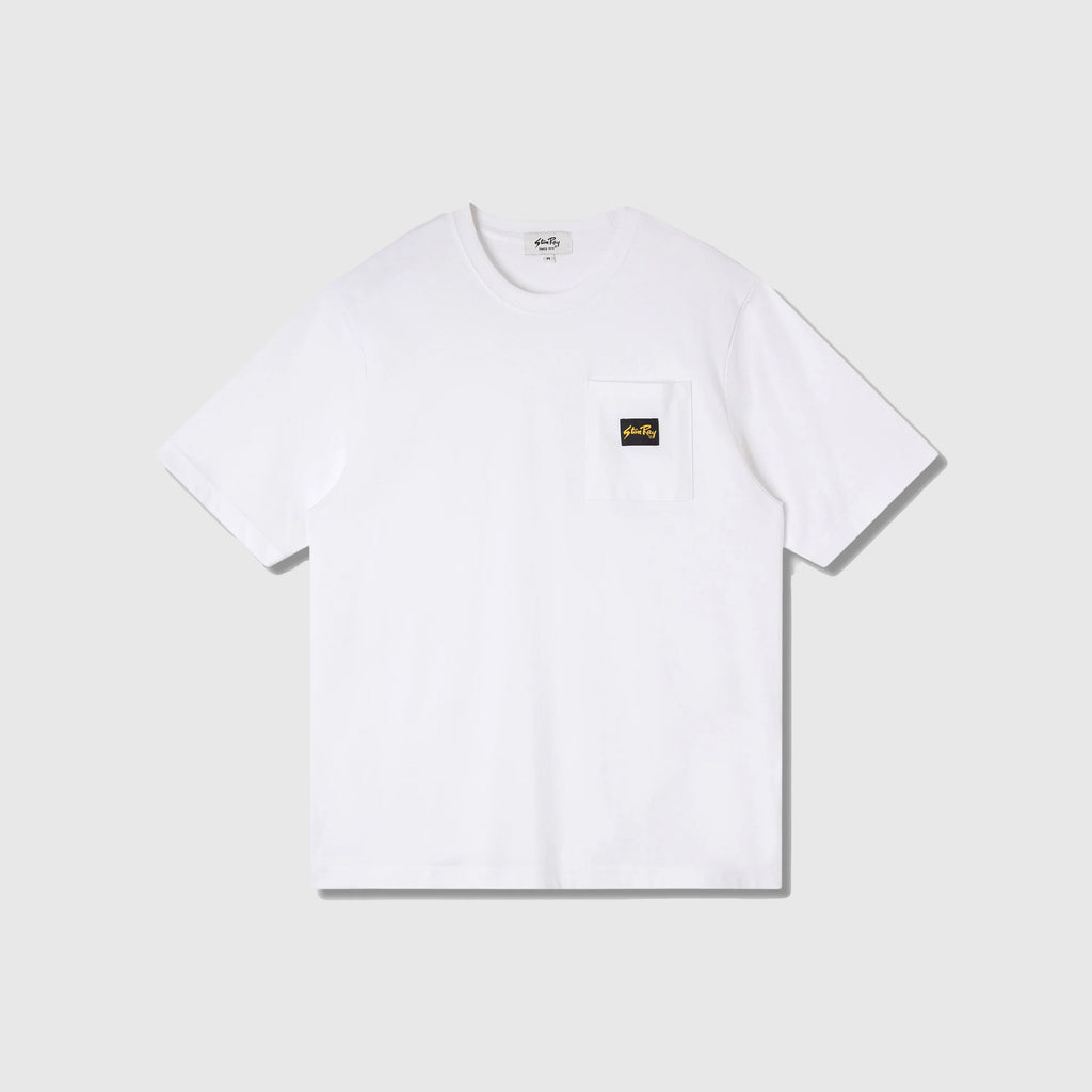 Stan Ray Patch Pocket Tee - White - Front