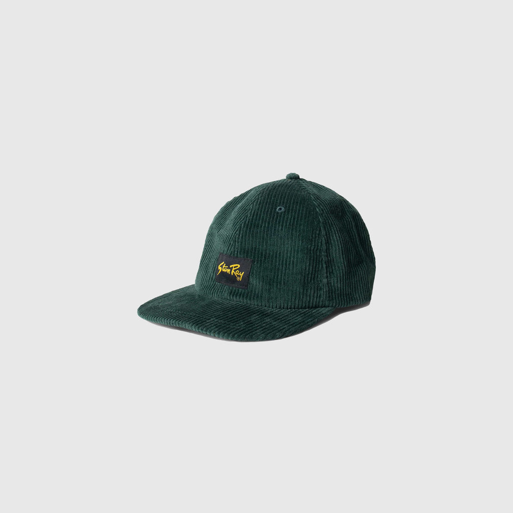 Stan Ray Ball Cap Cord - Pine Green - Front