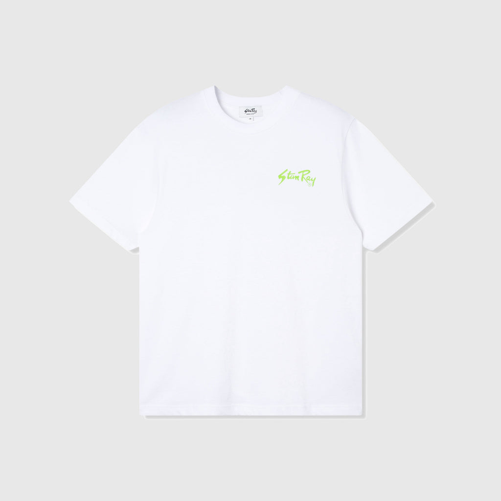 Stan Ray Stan OG Tee - White / Lime Green - Front