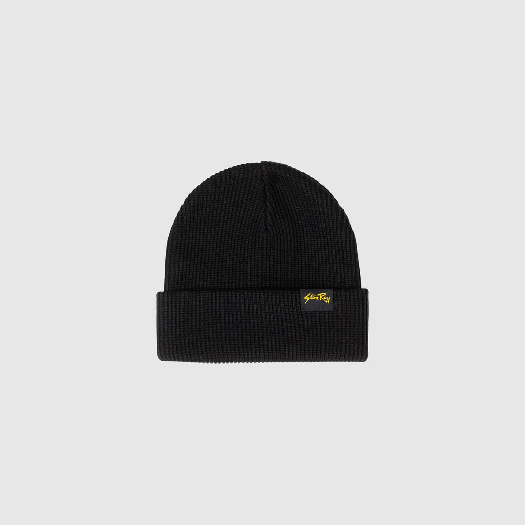 Stan Ray OG Patch Beanie - Black - Front
