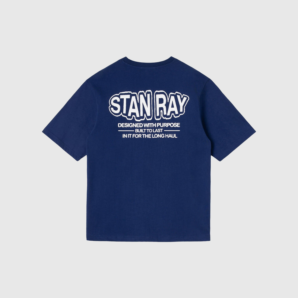 Stan Ray Long Haul T Shirt - Navy - Back