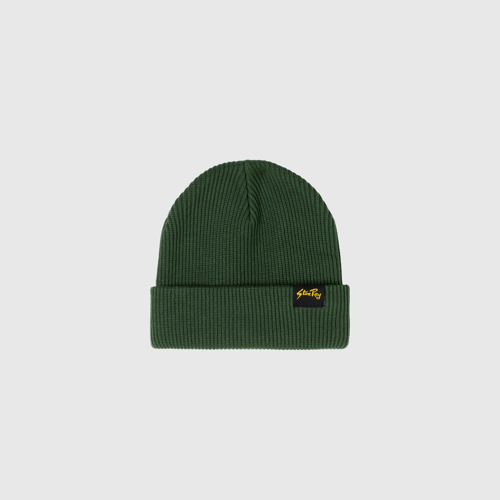 Stan Ray OG Patch Beanie - Pine Green - Front