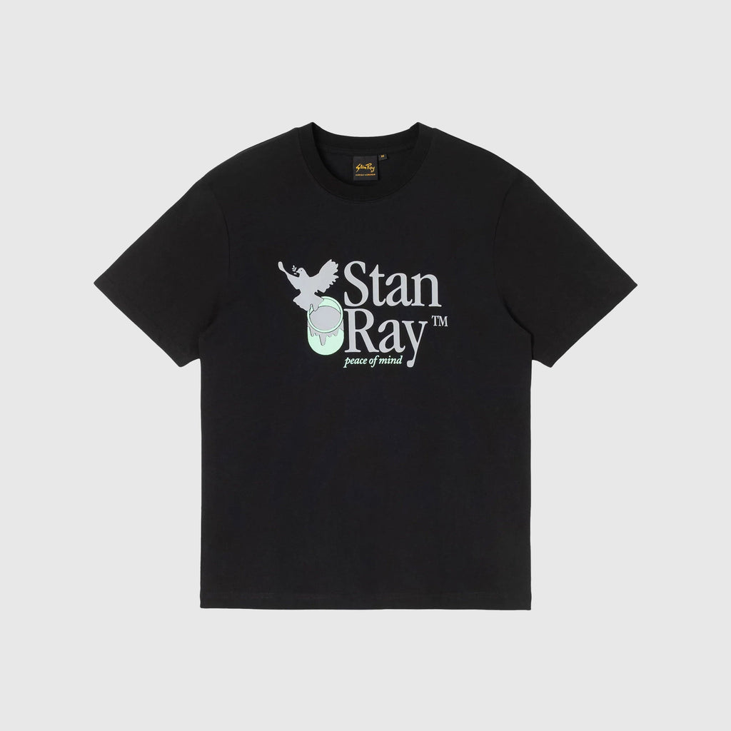 Stan Ray Peace Of Mind Tee - Black - Front