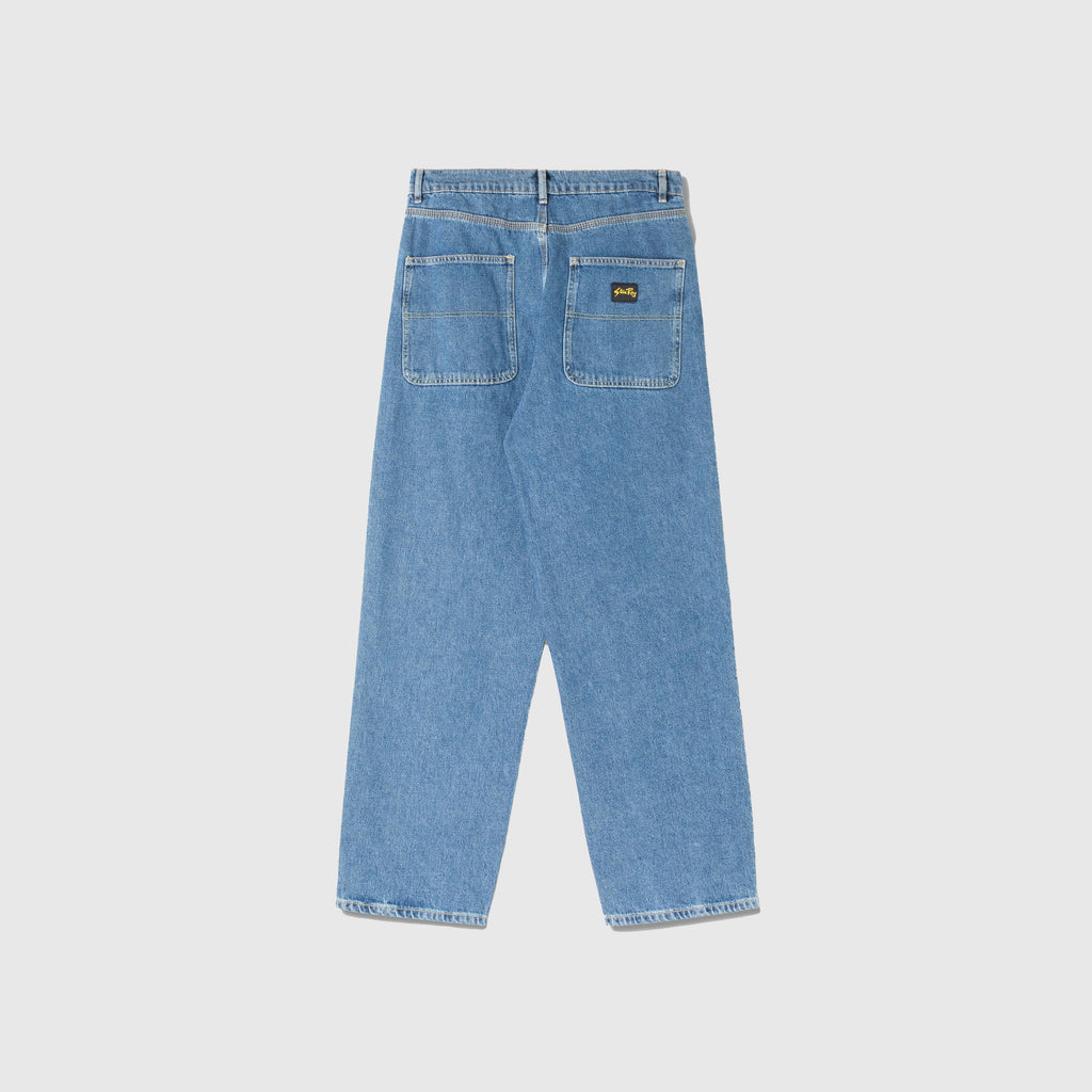 Stan Ray Wide 5 Pant - Heavy Stone Wash Denim - Back