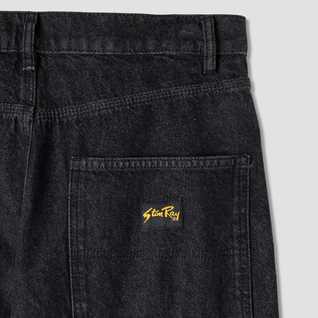 Stan Ray Wide 5 Pant - Charcoal Denim - Close Up