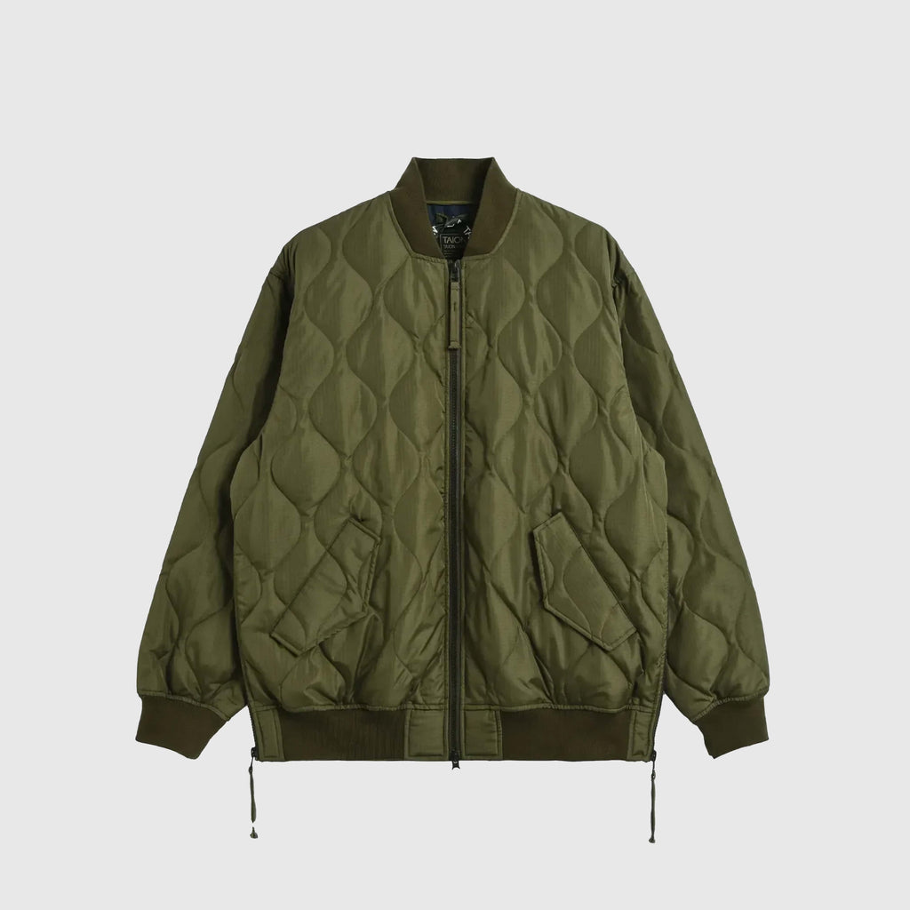 Taion Military MA-1 Down Jacket - Dark Olive - Front