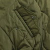 Taion Military MA-1 Down Jacket - Dark Olive - Front Close Up