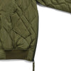 Taion Military MA-1 Down Jacket - Dark Olive - Front Close Up