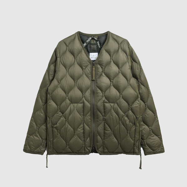 Taion Military MA-1 Down Jacket - Dark Olive - Front