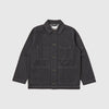 Universal Works Coverall Jacket - Black - Front