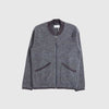 Universal Works Zip Bomber - Grey Marl - Front