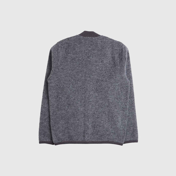 Universal Works Zip Bomber - Grey Marl - Back
