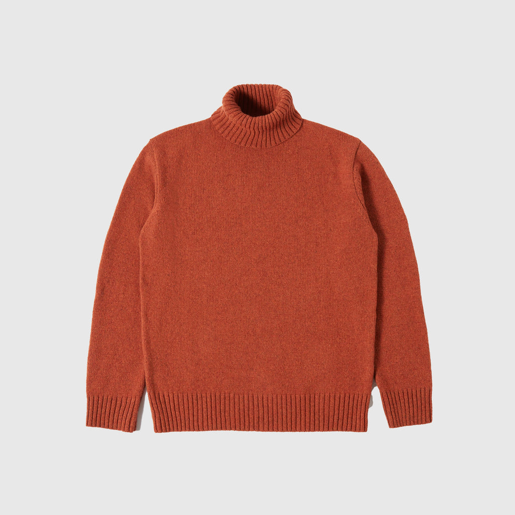 Universal Works Roll Neck - Rust - Front