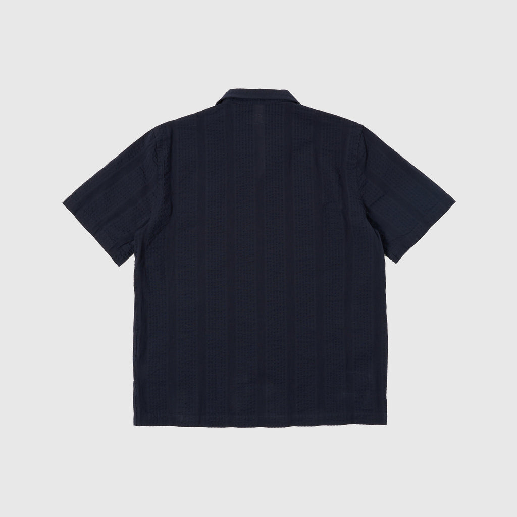 Universal Works Sal Road Shirt - Navy - Back