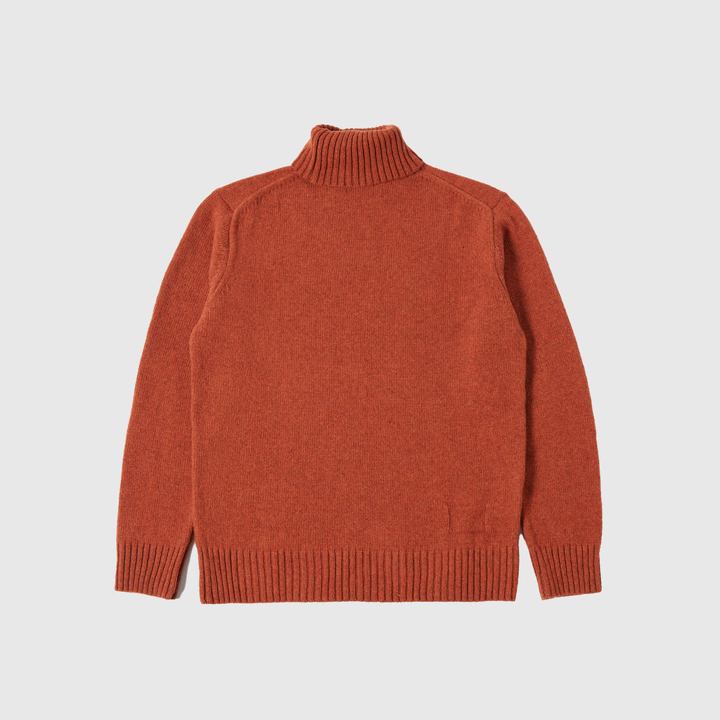 Universal Works Roll Neck - Rust - Back