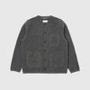 Universal Works Cardigan - Grey Marl - Front