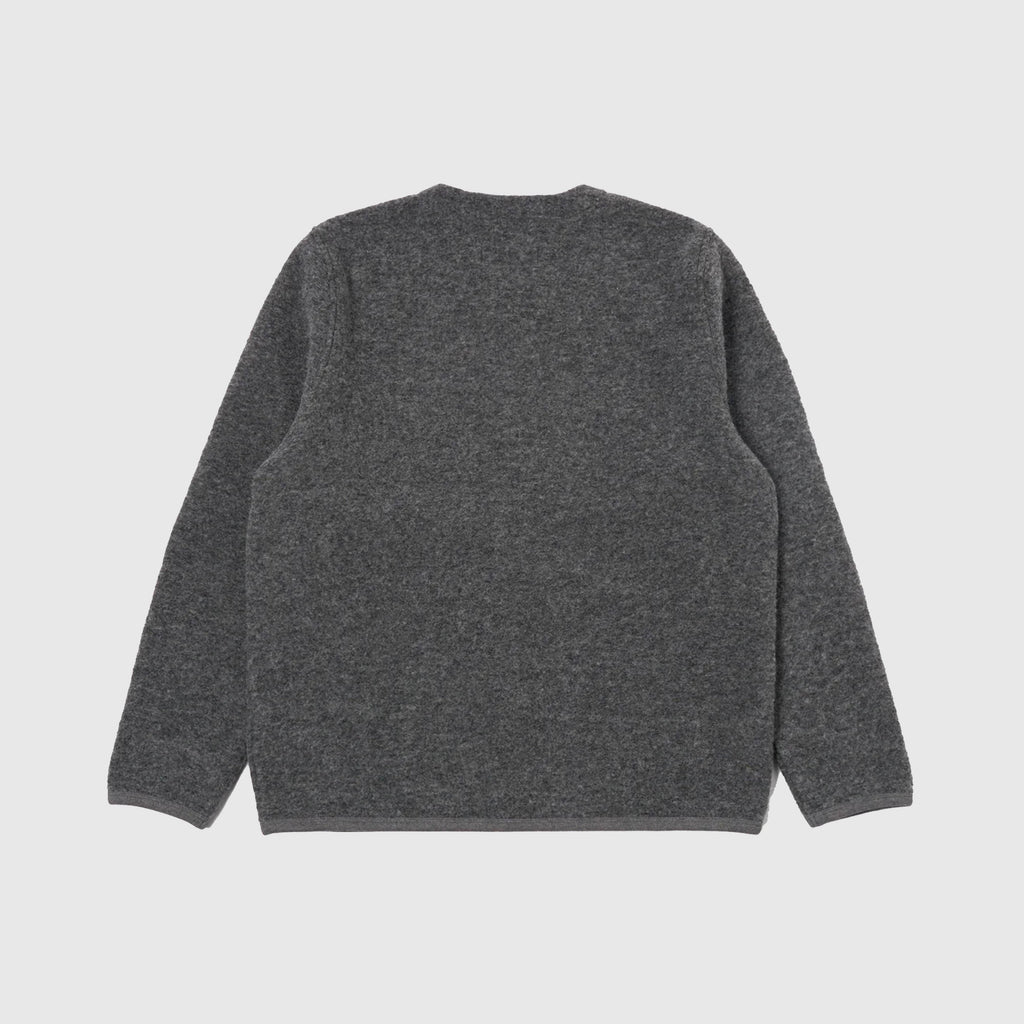 Universal Works Cardigan - Grey Marl - Back