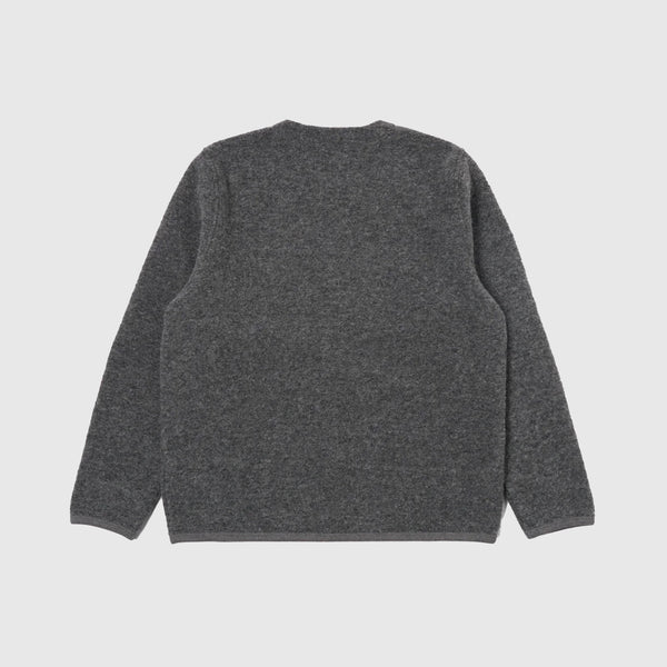 Universal Works Cardigan - Grey Marl - Back