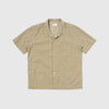 Universal Works Road Shirt - Sand / White - Front