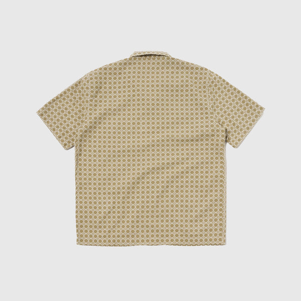 Universal Works Road Shirt - Sand / White - Back