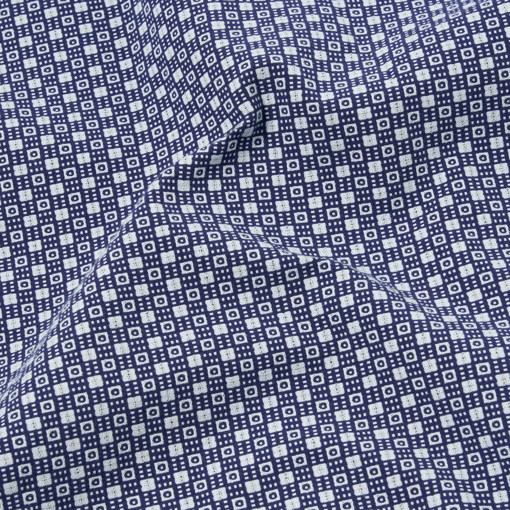 Universal Works Dean Road Shirt - Navy - Close Up