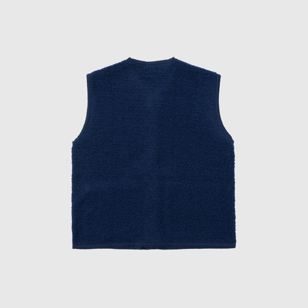 Universal Works Lancaster Gilet - Navy - Back