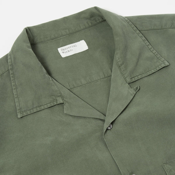 Universal Works Camp 2 Shirt - Birch - Front Close Up