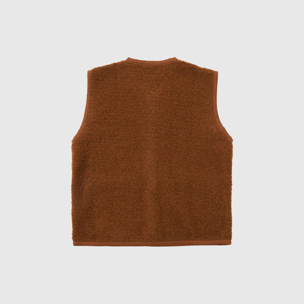 Universal Works Lancaster Gilet - Brown - Back