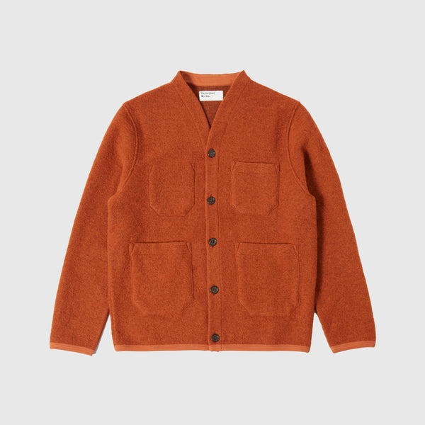 Universal Works Cardigan - Orange - Front